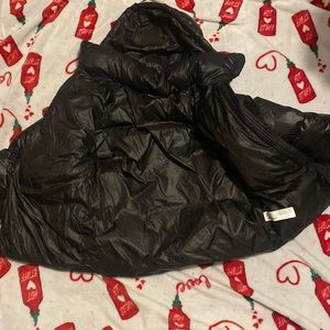 Black puffer jacket